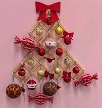 Ikea VINTERFINT Alternative Christmas Tree Wall Decor Solid Pine with 24... - $49.49