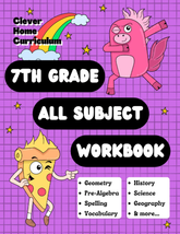 7Th Grade All Subject Workbook: Grade 7 All-In-One Workbook (Homeschool 7Th Grad - £17.67 GBP