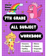 7Th Grade All Subject Workbook: Grade 7 All-In-One Workbook (Homeschool ... - £17.94 GBP