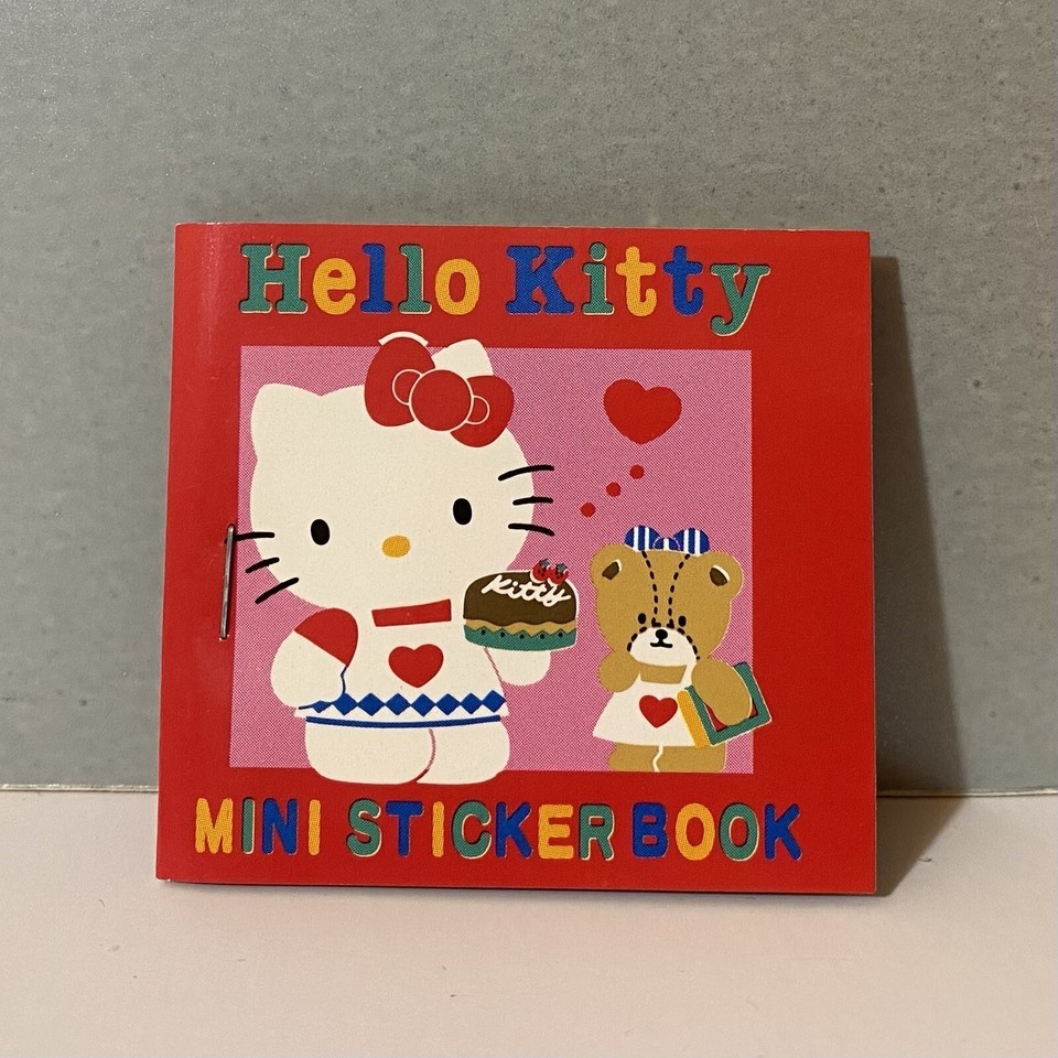 Vintage Sanrio 1976 1992 Hello Kitty Mini Sticker Book - £26.32 GBP