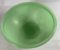 Vintage Tupperware 339-2 Colander Strainer Bowl Jadeite Green - £9.80 GBP