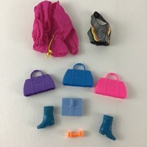 Barbie Doll Clothing Accesories Wind Breaker Shoes PursesVintage 1990&#39;s - $13.81