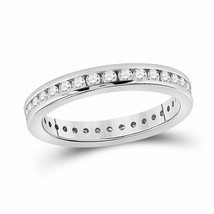 14kt White Gold Womens Round Diamond Eternity Wedding Band 7/8 Cttw - £996.29 GBP