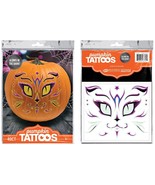 Glow in the Dark Pumpkin Tattoos - 2 Sheets, 20 each, 40 total pieces of... - $300.87 MXN