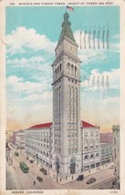Daniels and Fisher Tower Denver Colorado CO 1945 to Oxford KS Postcard D15 - £2.33 GBP