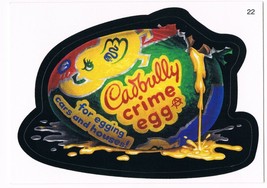 Wacky Packages Series 3 Cadbully Crime Egg Trading Card 22 ANS3 2006 Topps - £1.97 GBP