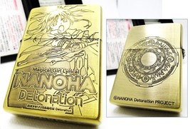 Magical Girl Lyrical Nanoha Detonation Fate Brass Gold Lighter Zippo 202... - $107.94