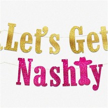 Nashville Bachelorette Party Glitter Banner - Wild West Cowgirl &amp; Cowboy Decorat - $21.77