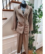 Alfred Dunner Women&#39;s Brown Polyester Long Sleeve Blazer &amp; Pant 2 Pc&#39;s S... - $61.75 CAD