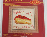 RIOLIS Cherry Cake Pie Dessert Kitchen Cross Stitch Kit 1254 NEW Dolce Vita - £5.48 GBP