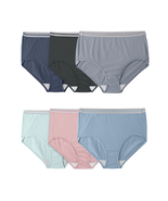 Fit for Me by  Women&#39;S plus Size Cotton Brief Underwear, 6-Pack - $526.27 MXN
