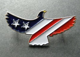 Usa Flag Patriotic Eagle Enamel Lapel Hat Pin Badge 1.3 Inches - £4.44 GBP