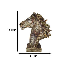 Faux Driftwood Equine Beauty Mustang Horse Head Desktop Plaque Sculpture... - £21.96 GBP
