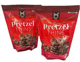 2 Packs Member&#39;s Mark Dark Chocolate Pretzel Thins, 19.2 oz. - €41,86 EUR