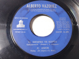 Alberto Vazquez Forever Tea Dream 1962 LP vinyl 7 &quot; Solo el Single sin F... - $142.19 MXN