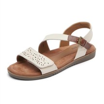 Cobb Hill women&#39;s zion 2 piece sandal - wide width in CREAM - £67.84 GBP