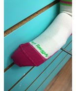 Darn Tough Vermont Women’s Bike Socks Medium -White/Green/Pink 1783 Bran... - $33.78 CAD