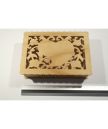 Carved wooden sewing box with spanish lettering - $24.95