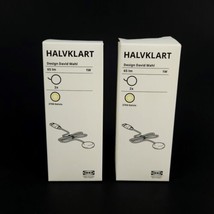 (Lot of 2) Ikea Halvklart 2 Pack LED Cabinet Spotlight White Bookshelf L... - £20.23 GBP