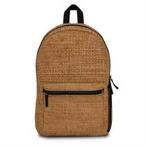 Brown Light Chocolate: Denim-Inspired Elegant Fabric - Backpack - $110.27