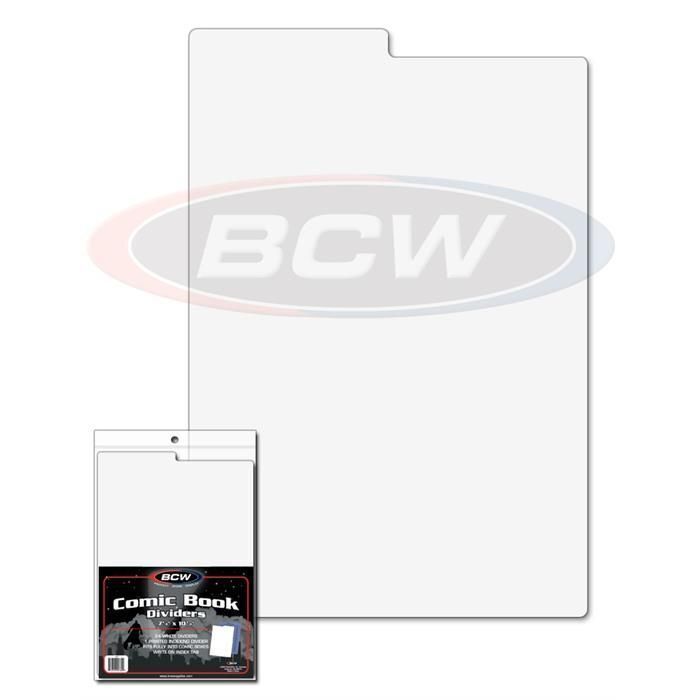 6 packs of 25 (150) BCW White Comic Book Dividers - $70.55