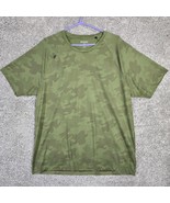 Rhone Shirt Mens Extra Large Green Reign Camo Performance Short Sleeve - £20.84 GBP