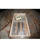 Claude Dozorme Le Thiers Steak Knife set 6-piece, different types of woo... - $445.00