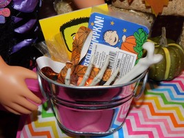 18&quot; Doll Halloween Trick or Treat Bucket LOADED w/goodies fits Our Generation - $7.91