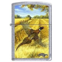 Zippo Lighter - Linda Picken Pheasant/John Deere Combine Street Chrome -... - $39.60 CAD
