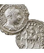 GORDIAN III on Horseback! XF Scarce Roman Empire Denarius Ancient Coin R... - $189.05