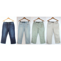 NWT Nine West Stylist Jeans Bling Karen Floral Capri Women Pants 4 Color... - £27.86 GBP