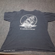 VTG BRAVO Breakaway Mystic Connecticut T Shirt Adult Size XL Black Singl... - $22.68 CAD