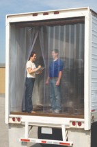 9’ x 7&#39; Strip Curtain Door Racing For Utility Trailer 108&quot; x 84&quot; Race PVC 8&quot; - £176.38 GBP