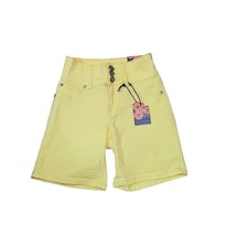 Indigo Poppy Jean Shorts Womens Size 6 Mid Rise Yellow - $16.82