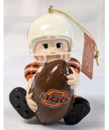 OKLAHOMA STATE UNIVERSITY COWBOYS OSU FOOTBALL NCAA CHRISTMAS ORNAMENT D... - $12.99