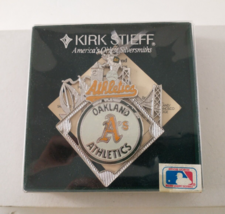 Vintage 1986 Kirk Stieff Oakland Athletics A&#39;s Mlb Silver Pewter Ornament Read! - £11.95 GBP