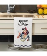 Funny Retro Housewife Tea Towel Watch Me Whip Sassy 1950s Kitchen Decor ... - $588.50 MXN