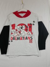 101 Dalmatians Vtg 90s Movie Promo Hooded Long Sleeve T-Shirt Disney - Large - £31.96 GBP
