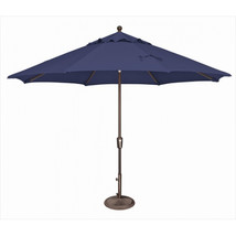 11 ft. Catalina Octagon Push Button Tilt Market Umbrella Sky Blue - $302.15