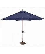 11 ft. Catalina Octagon Push Button Tilt Market Umbrella Sky Blue - $413.25 CAD