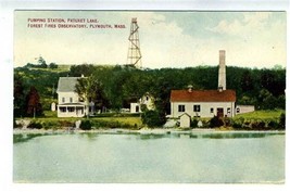 Pumping Station Patuxet Lake Postcard Forest Fires Observatory Plymouth ... - $10.89