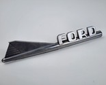Vintage 1950&#39;s Ford fish tail chrome emblem badge 9121012-A OEM part - $44.54