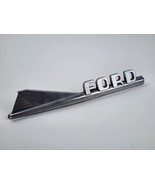 Vintage 1950&#39;s Ford fish tail chrome emblem badge 9121012-A OEM part - £35.03 GBP