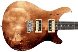 Guitar Skin Axe Wrap Re-skin Vinyl Nuclear Cold War Fallout Doom Mushroo... - $45.49
