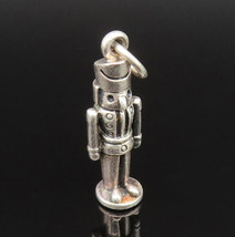 925 Sterling Silver - Vintage Sculpted Nutcracker Soldier Pendant - PT21211 - £30.31 GBP