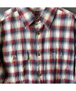 Orvis Plaid Crushed Herringbone Active Fit Shirt Long Sleeve - Men&#39;s Size M - €22,00 EUR
