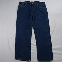 Levi&#39;s 42 x 32 505 Regular Fit Straight Dark Wash Denim Jeans - £20.77 GBP