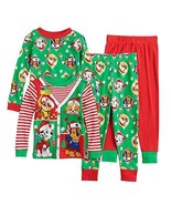 Paw Patrol Toddler Christmas Holiday 4-Piece Cotton Pajama Set, Size 3T - $637.91 MXN