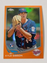 Kyle Gibson Minnesota Twins 2013 Topps Chrome Orange Refractor Rookie Card #87 - $0.98