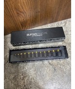 MAC Makeup Ruffian Manicure Demilune Black &amp; Gold Nails - $11.99
